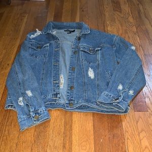 Forever21 Distressed Denim Jacket